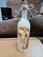Owl light bottle - light, up