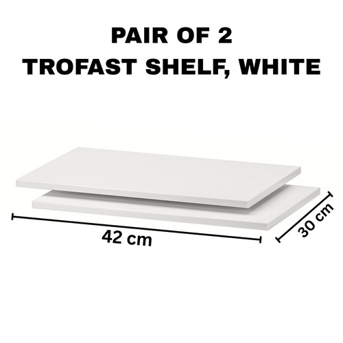 Ikea trofast white shelves - white,