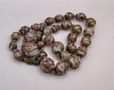 Antique Venetian Wedding Cake Bead Necklace Needs Restringing