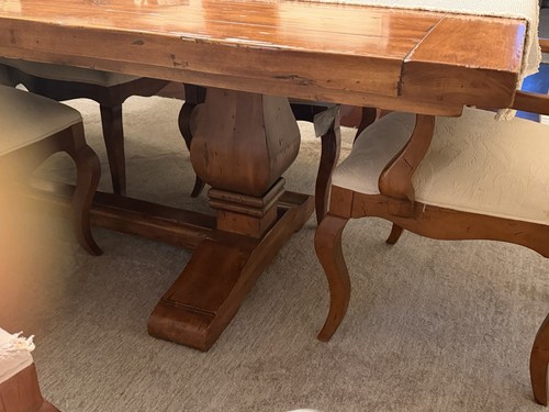 Solid oak dining table and - oak,