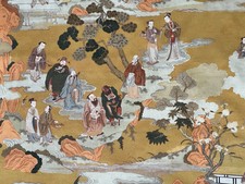 Oriental Yellow Toile Organic