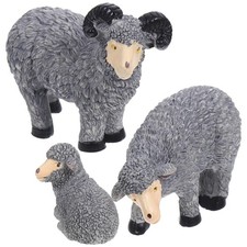  3 Pcs Sheep Ornament Mini