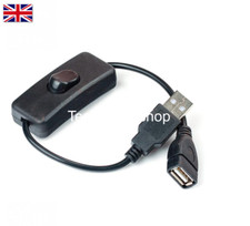USB Cable With Power Switch On Off Toggle  Control Raspberry Pi Arduino USB 2