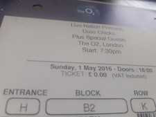 Dixie chicks ticket the - ticket,,