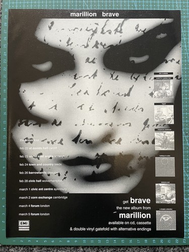 Marillion brave - brave, a4