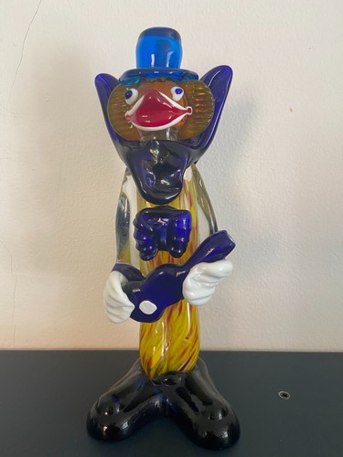 Glass clown vintage - vintage, coloured