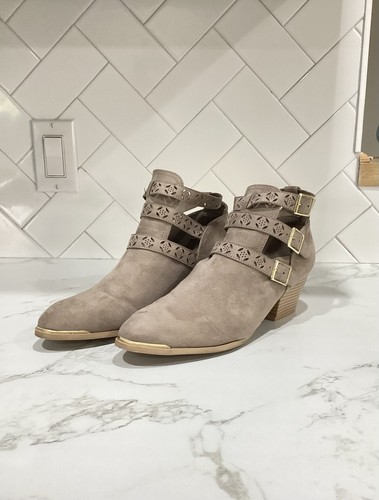 Western suede ankle strap - suede,