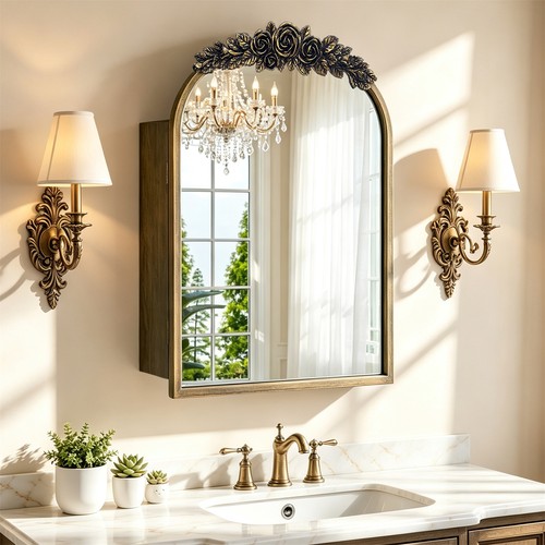 Vintage bathroom mirror - vintage,