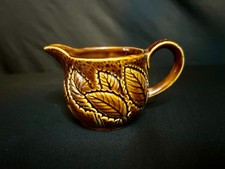 Small vintage/retro brown pottery jug - Made in England
