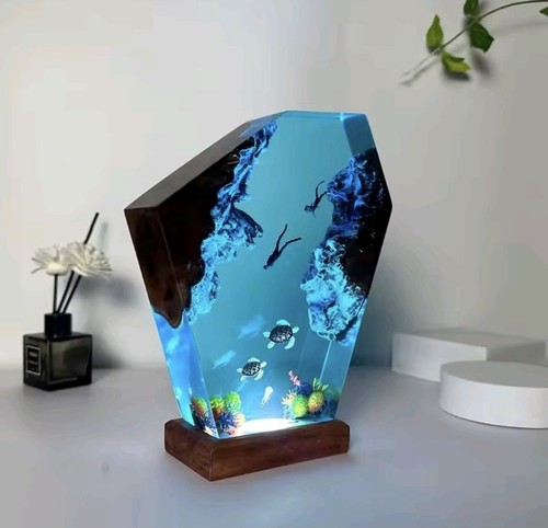 Epoxy resin sea turtle - resin,