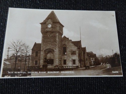 War memorial showing burns - showing,
