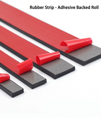 Rubber strip adhesive backed - -,