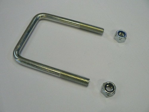 M12 zinc plated square - , u-bolts