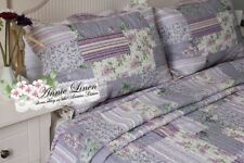  Lavender Purple Print Patchwork King/Double Bed Throw/Blanket Laura Ashley Fab