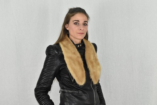 Mink fur tie - mink, |