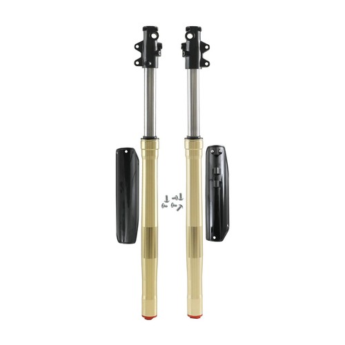 48mm front forks - 31", shock