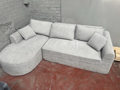 Modern curved corner sofa - curved,
