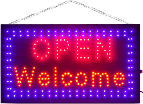 Large bright flashing led open - bright,