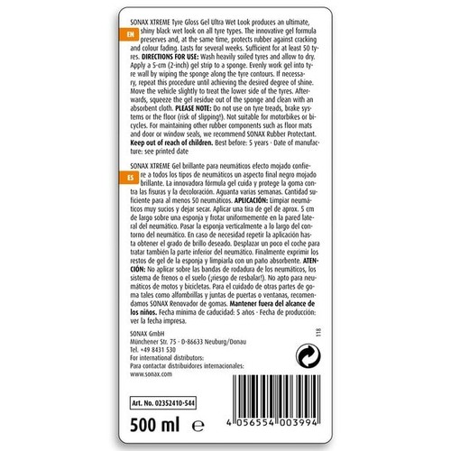 Sonax xtreme tyre - xtreme, gel
