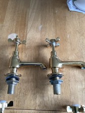 Westminster 1902 Gold Taps. Bath And Sink Pairs