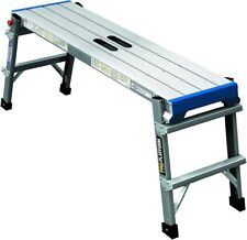 Folding Aluminium Work Platform 510mm x 1150mm Non-Slip 150kg Load Capacity