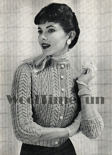 Knitting pattern vintage - pattern, 1950s