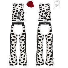 Men Vintage Cowboy Costume Cow