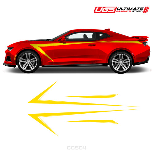 Chevrolet camaro side - side, graphics