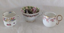 Collection Of 3 Vintage Coffee Cans or Cups ~ Limoges , Shumann and Another.