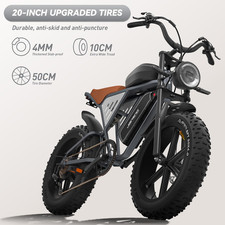 Jansno X70 20'' Electric Bike 48V 34Ah E-Mountain Bike Fat Tire E-Bike 7 Speed