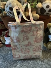 Harrods logo pink toile print - harrods,