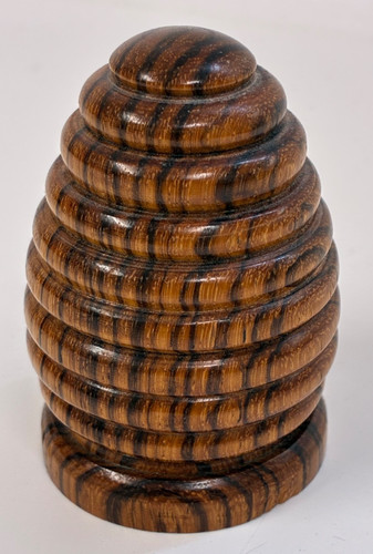 Vintage beehive turned wood - turned,