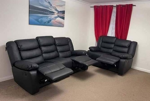 Leather recliner sofa - leather, set