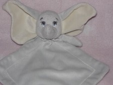 Morrisons Dumbo comforter soft toy grey elephant blankie