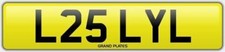 LESLEY L LESLEYS NUMBER PLATE L25 LYL ALL FEES INCLUDED CAR REG LESLIE LES LESLY