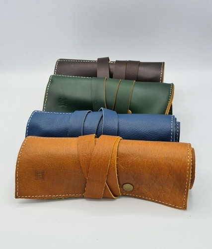 Genuine leather watch roll - leather,
