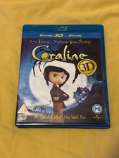 Coraline (Blu-ray 3D, 2011) Region Free