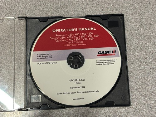 Operators manual case ih - manual,