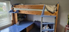 Stompa Noah High Sleeper with Integrated Desk, Shelving, and Sofa Bed