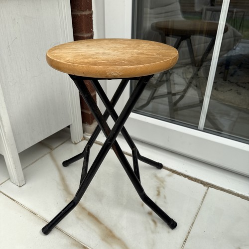 Vintage foldable stool seat - foldable,