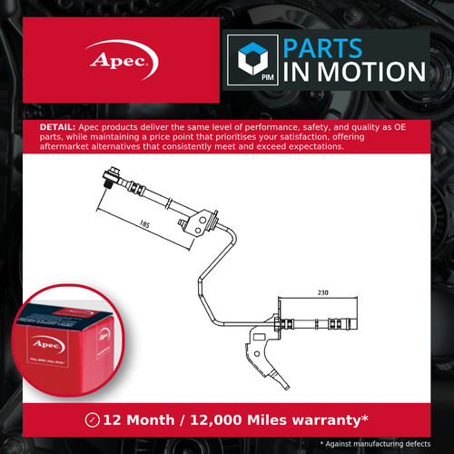 Brake hose fits - brake, vauxhall