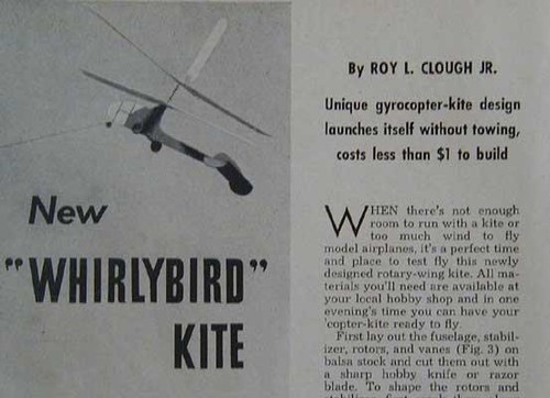 Gyrocopter whirlybird kite - -,