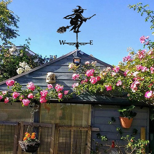Weathervane with witch - with, decor
