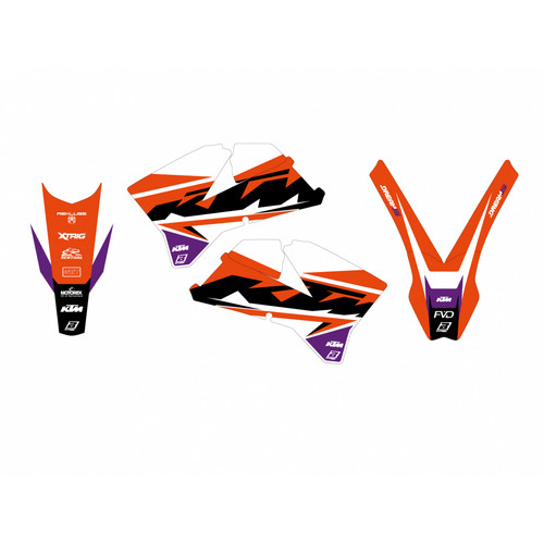 Ktm graphic sticker kit exc - ktm,