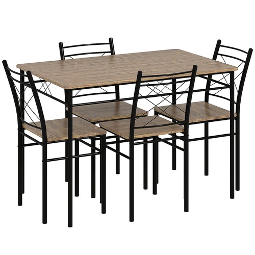 Homcom piece dining table - 5,