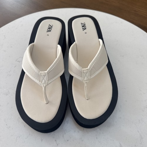 Zara platform wedge sandals - wedge,