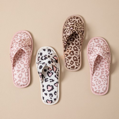 White base pink leopard - pink, print