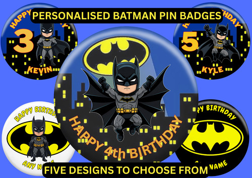 Batman personalised birthday - batman,