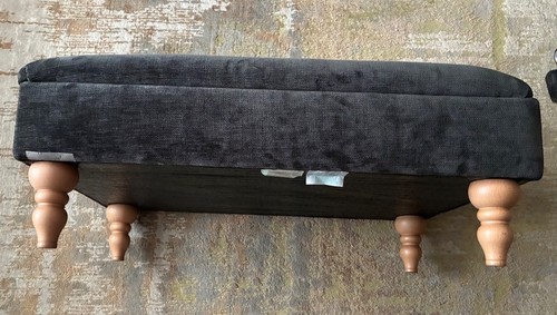 Large footstool chenille - large,