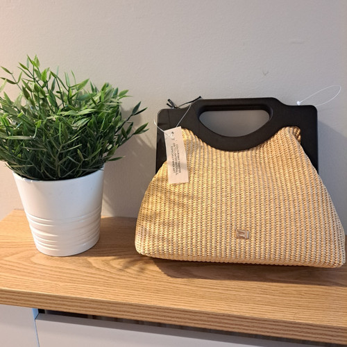 River island raffia clutch bag - river,
